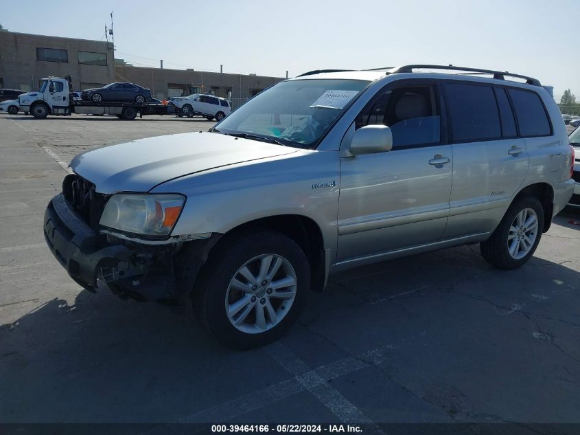 2007 Toyota Highlander Hybrid Limited V6 VIN: JTEDW21A870023373 Lot: 39464166