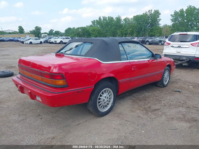 1993 Chrysler Lebaron VIN: 1C3XU4538PF627733 Lot: 39464176