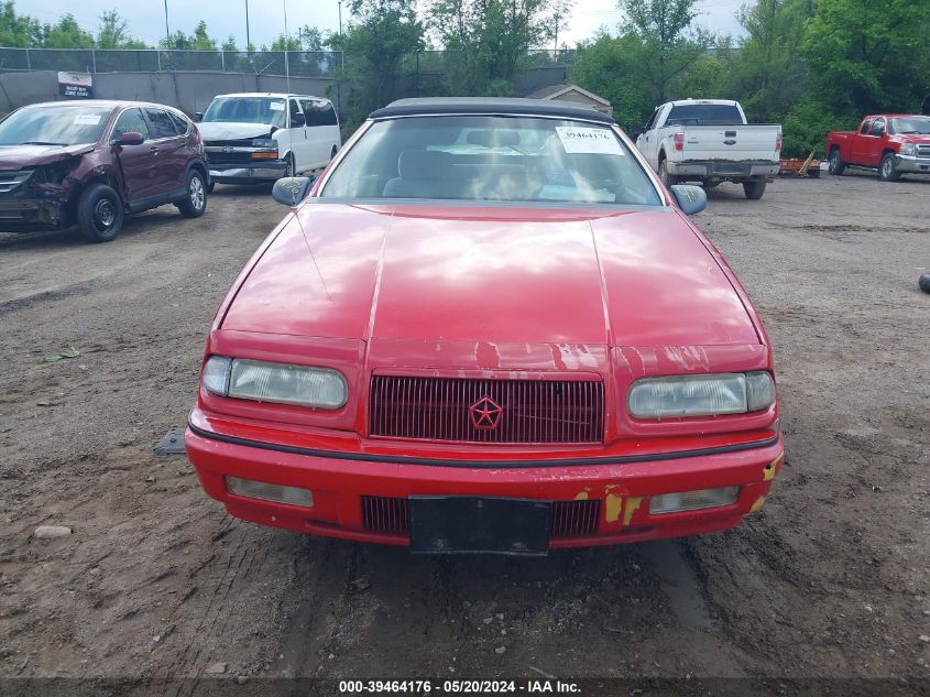 1993 Chrysler Lebaron VIN: 1C3XU4538PF627733 Lot: 39464176