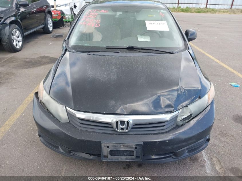 2012 Honda Civic Ex VIN: 2HGFB2F84CH571358 Lot: 39464187