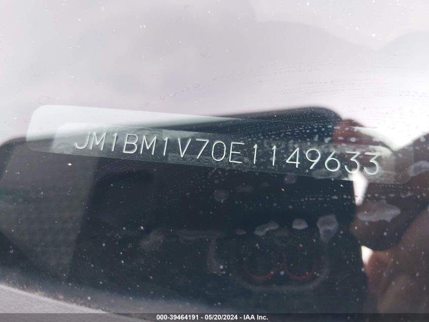 2014 Mazda Mazda3 I Touring VIN: JM1BM1V70E1149633 Lot: 39464191