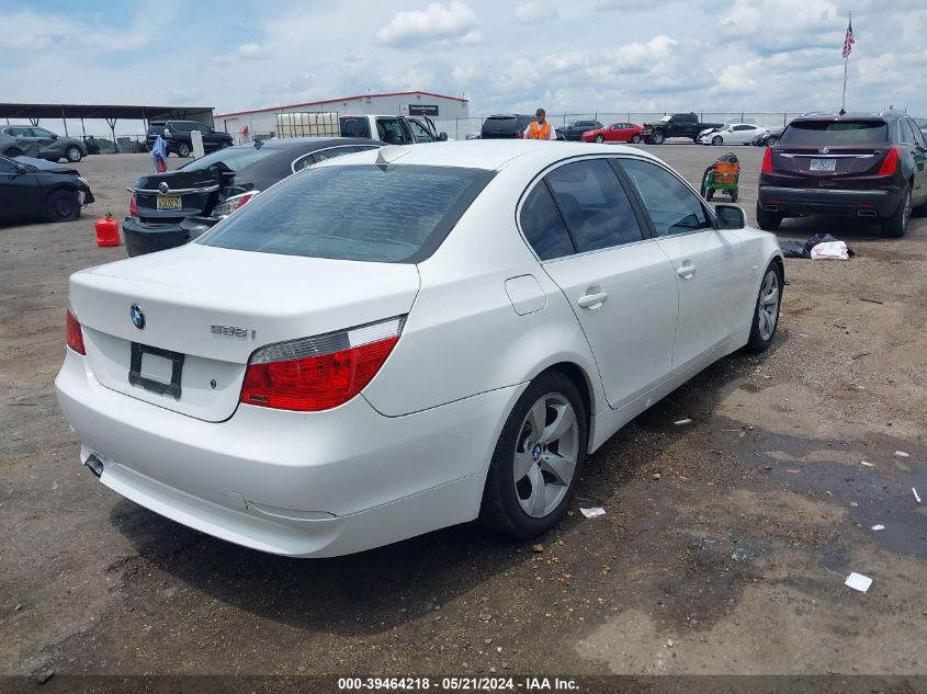 2007 BMW 525I VIN: WBANE53587CW68159 Lot: 39464218