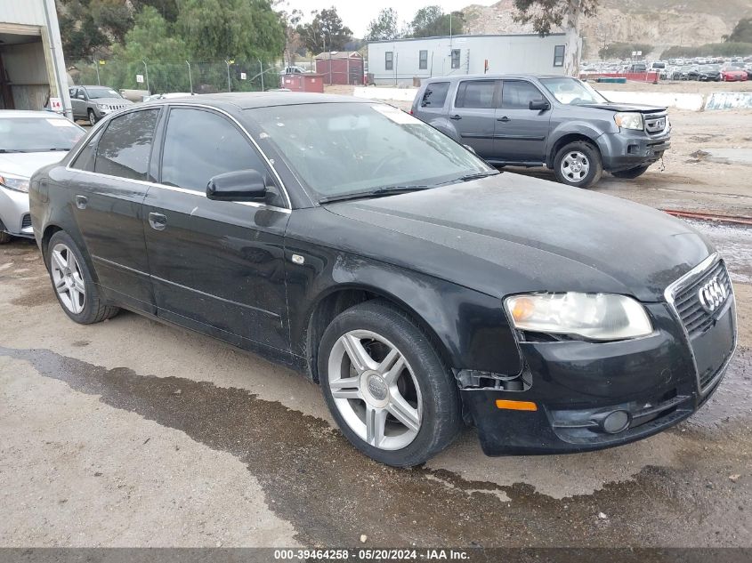 2007 Audi A4 2.0T VIN: WAUAF78E27A209351 Lot: 39464258