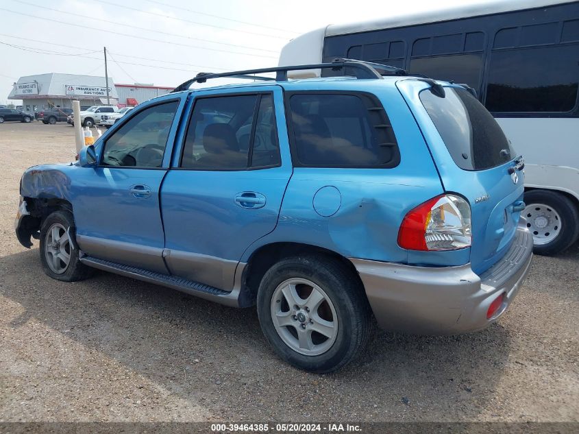 2003 Hyundai Santa Fe Gls/Lx VIN: KM8SC13D93U494825 Lot: 39464385