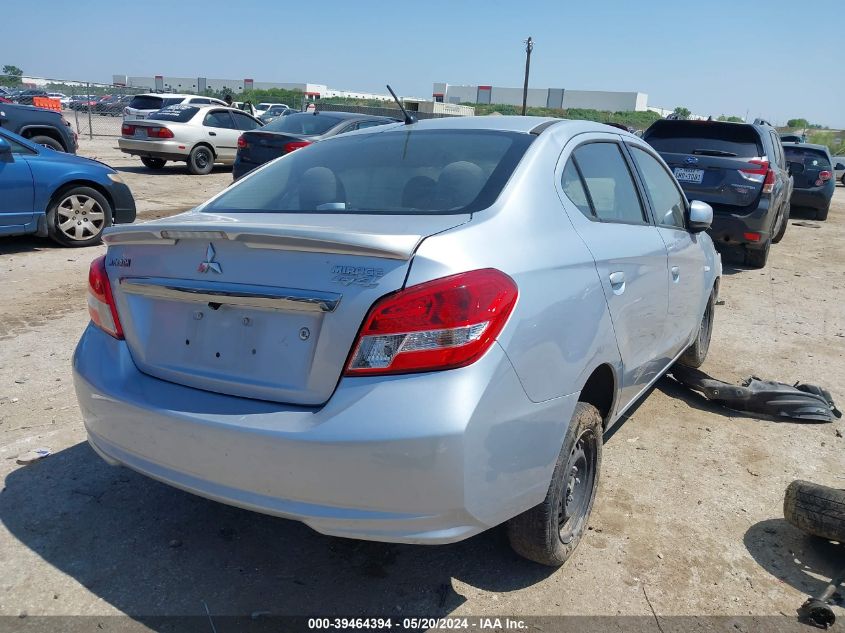 2018 Mitsubishi Mirage G4 Es VIN: ML32F3FJ0JHF11368 Lot: 39464394