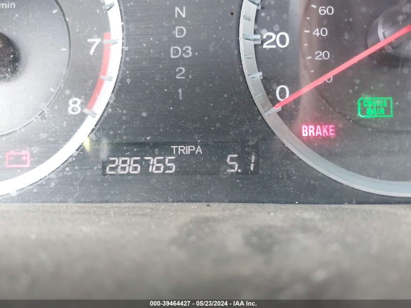 2009 Honda Accord 2.4 Lx VIN: 1HGCP26399A095821 Lot: 39464427