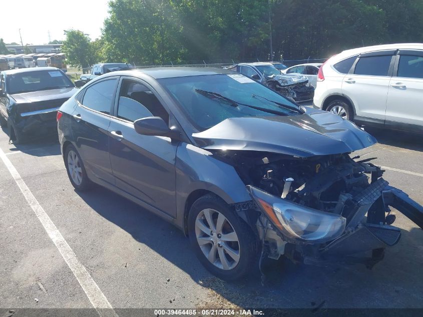 2013 Hyundai Accent Gls VIN: KMHCU4AE4DU418347 Lot: 39464485