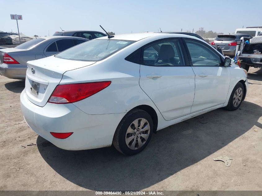 2016 Hyundai Accent Se VIN: KMHCT4AE9GU956839 Lot: 39464490