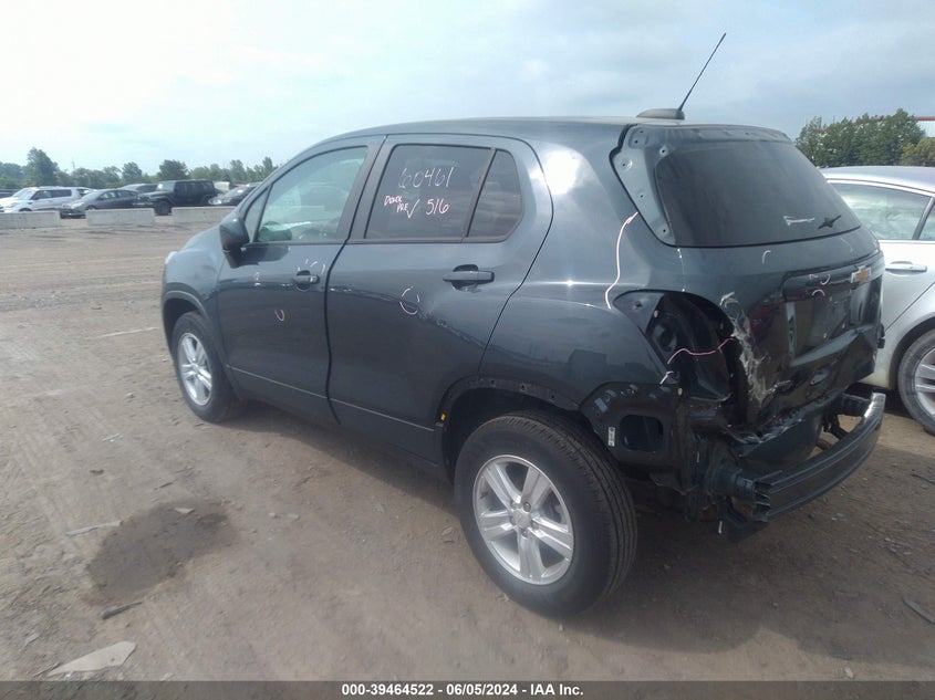 VIN KL7CJNSB0MB349558 2021 CHEVROLET TRAX AWD LS