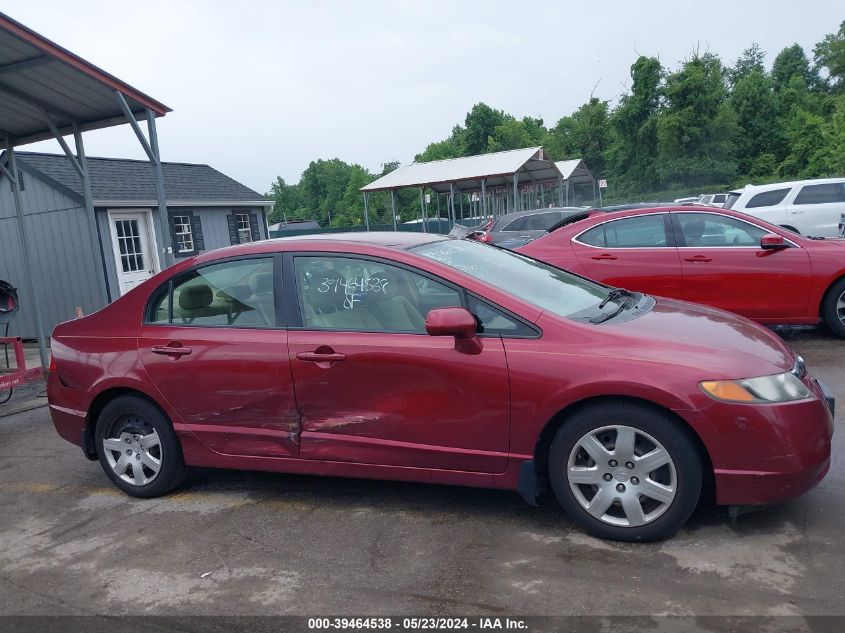 2008 Honda Civic Lx VIN: 2HGFA15598H520708 Lot: 39464538