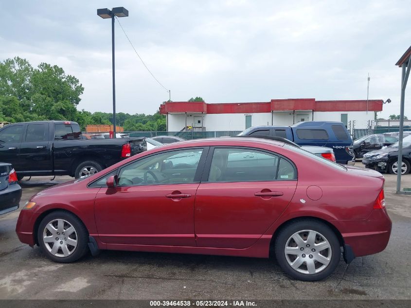 2008 Honda Civic Lx VIN: 2HGFA15598H520708 Lot: 39464538