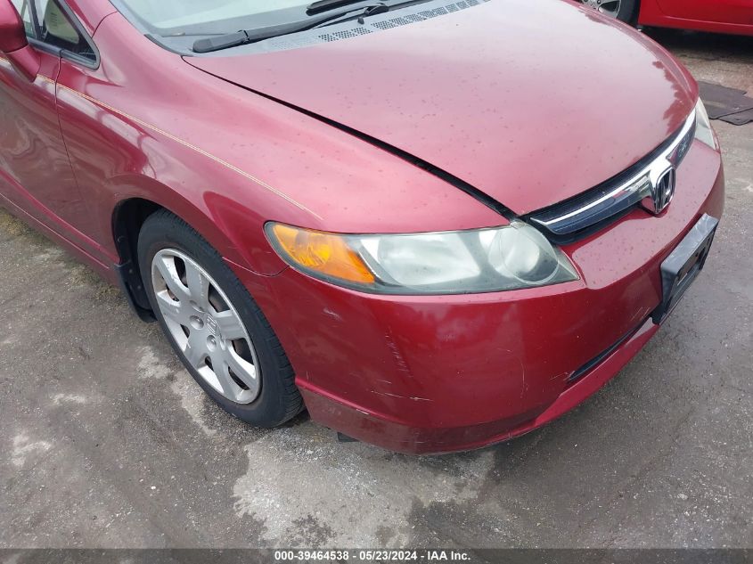 2008 Honda Civic Lx VIN: 2HGFA15598H520708 Lot: 39464538