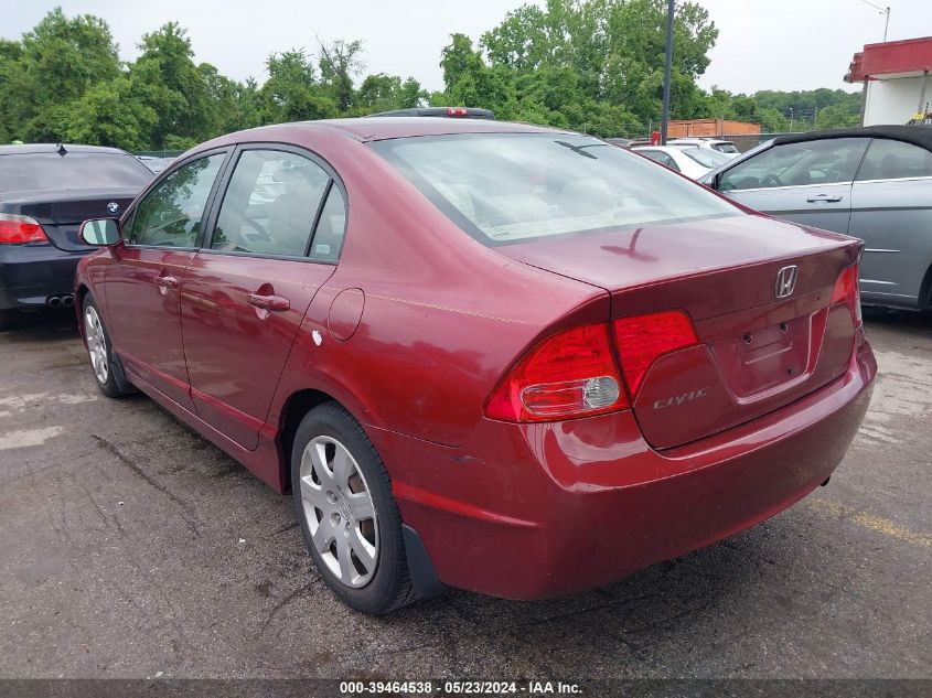 2008 Honda Civic Lx VIN: 2HGFA15598H520708 Lot: 39464538