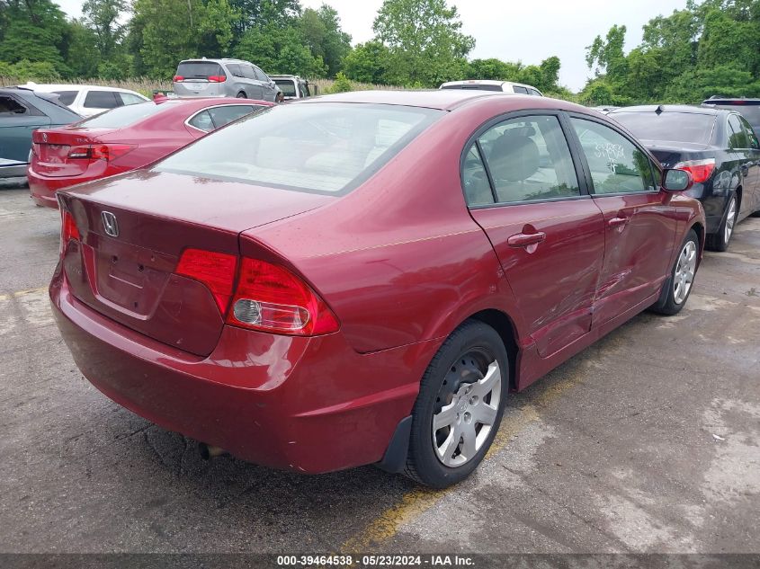 2008 Honda Civic Lx VIN: 2HGFA15598H520708 Lot: 39464538