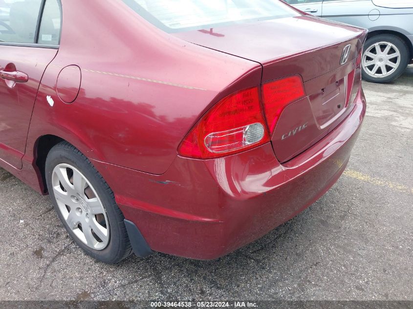 2008 Honda Civic Lx VIN: 2HGFA15598H520708 Lot: 39464538