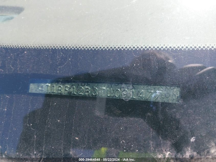 1996 Toyota Avalon Xl/Xls VIN: 4T1BF12B3TU091477 Lot: 39464548