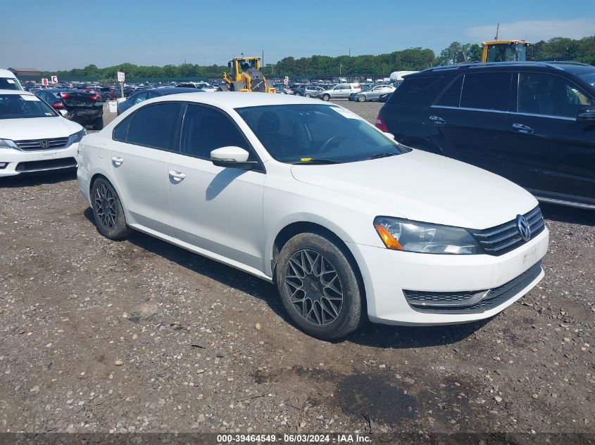 2013 Volkswagen Passat 2.5L S VIN: 1VWAP7A33DC130504 Lot: 39464549