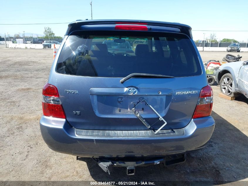 2006 Toyota Highlander Limited V6 VIN: JTEDP21A060111037 Lot: 39464577