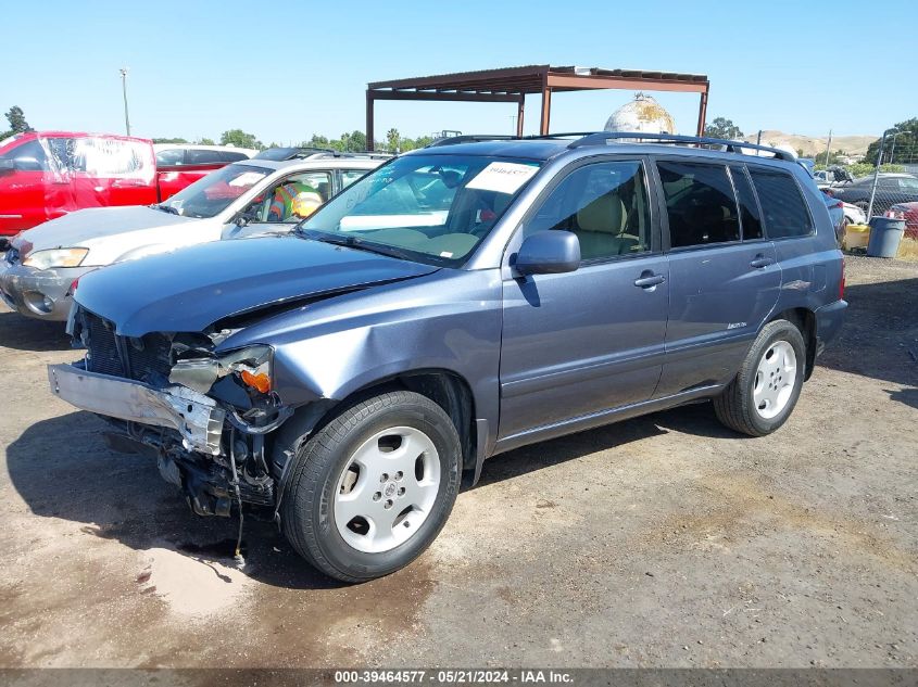 2006 Toyota Highlander Limited V6 VIN: JTEDP21A060111037 Lot: 39464577