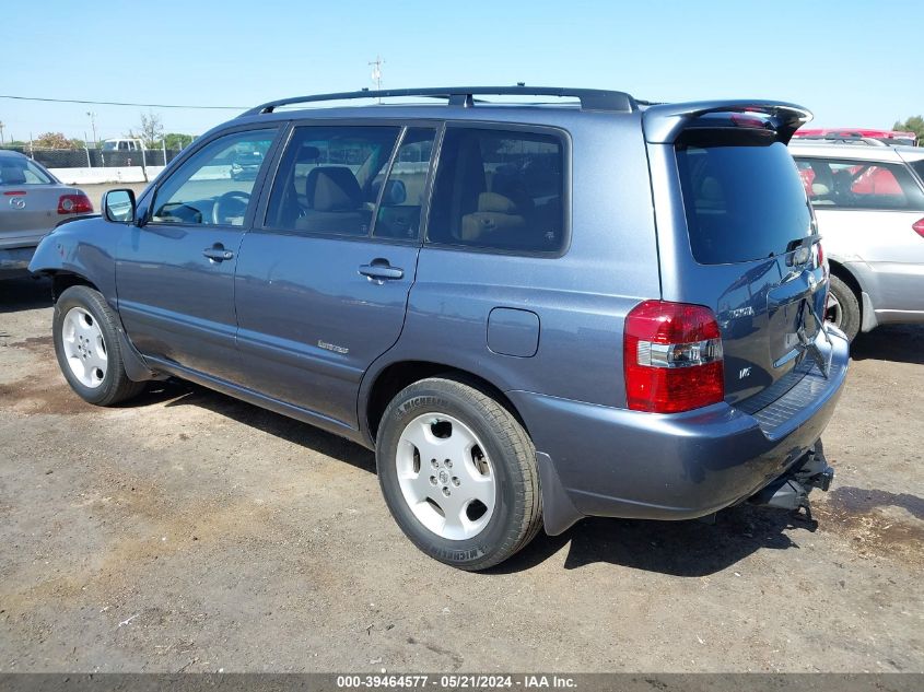 2006 Toyota Highlander Limited V6 VIN: JTEDP21A060111037 Lot: 39464577