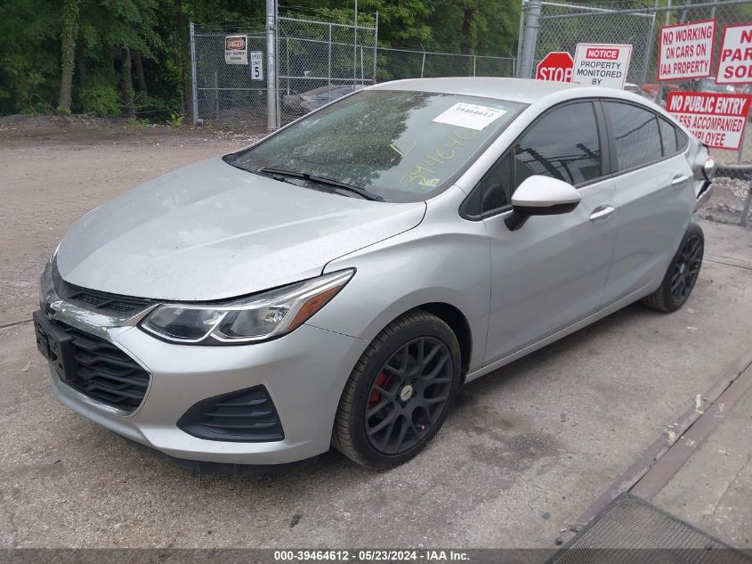 2019 Chevrolet Cruze Ls VIN: 1G1BC5SM7K7133337 Lot: 39464612