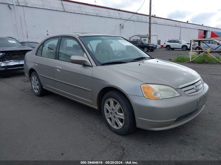 2003 Honda Civic Ex VIN: 2HGES26783H560057 Lot: 39464616