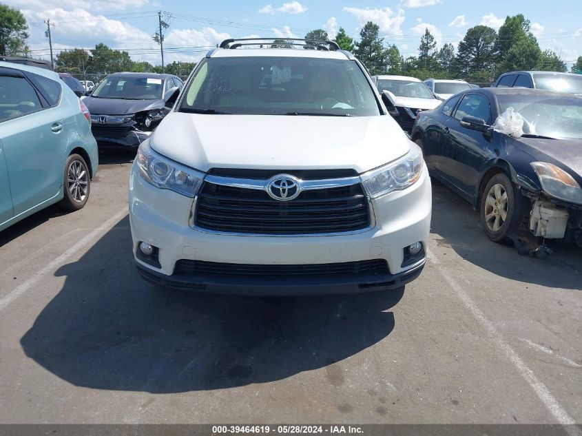 2016 Toyota Highlander Xle V6 VIN: 5TDJKRFH1GS310665 Lot: 39464619