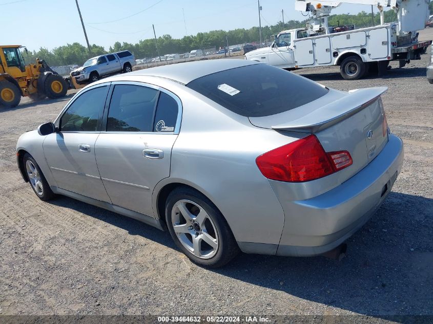 2003 Infiniti G35 Luxury Leather VIN: JNKCV51E13M015821 Lot: 39464632