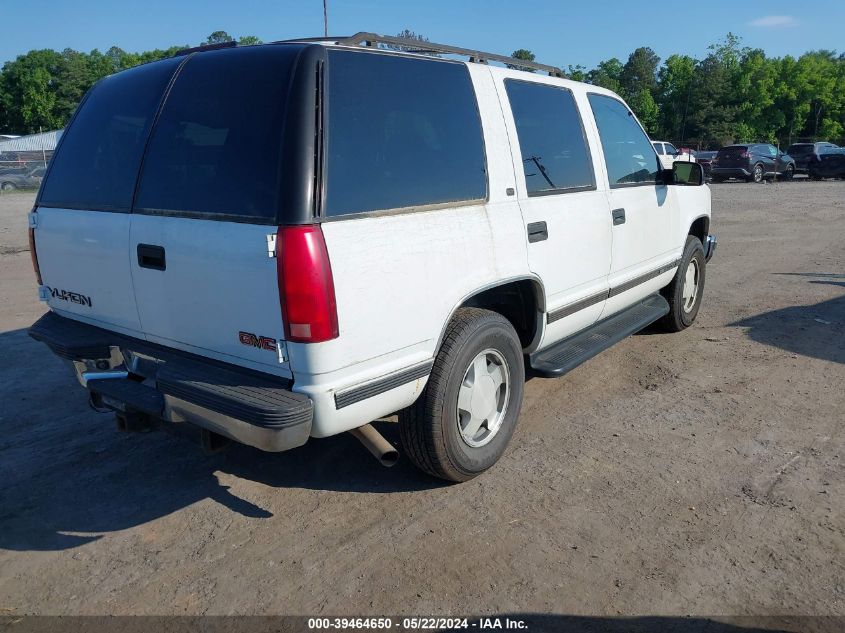 1999 GMC Yukon Sle VIN: 1GKEK13RXXJ727025 Lot: 39464650