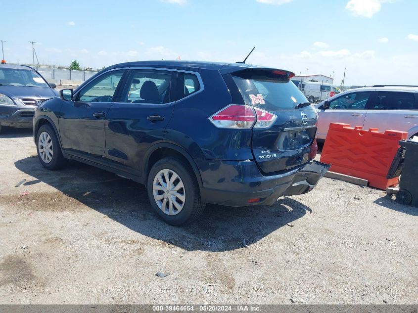 2016 Nissan Rogue S/Sl/Sv VIN: KNMAT2MV7GP701505 Lot: 39464654