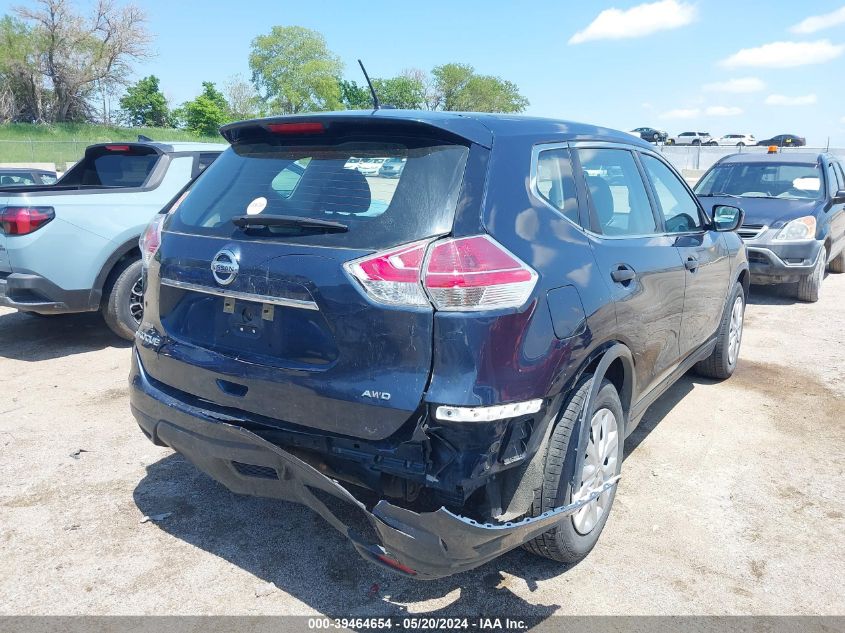 2016 Nissan Rogue S/Sl/Sv VIN: KNMAT2MV7GP701505 Lot: 39464654