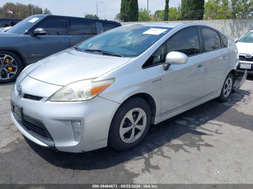 2013 Toyota Prius Four VIN: JTDKN3DU4D1645615 Lot: 39464673