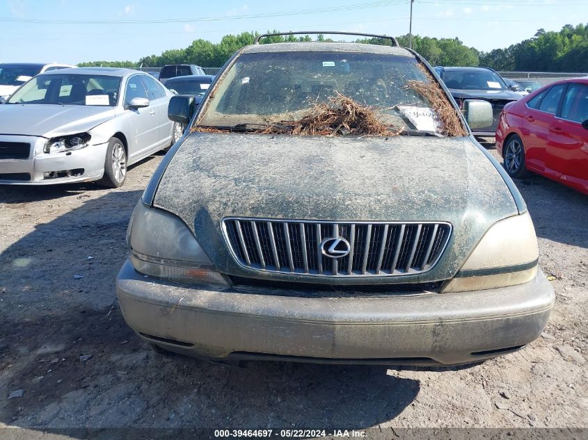 1999 Lexus Rx 300 VIN: JT6GF10U6X0016758 Lot: 39464697