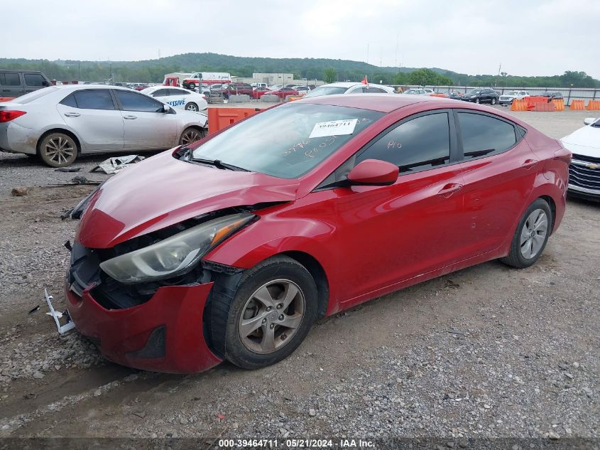 KMHDH4AE9FU249907 2015 HYUNDAI ELANTRA - Image 2