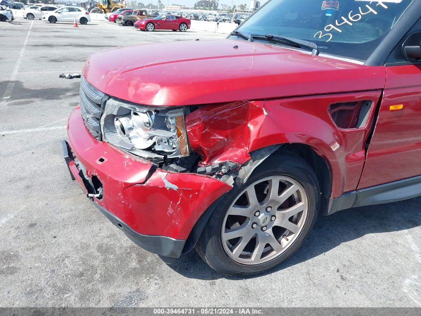 2008 Land Rover Range Rover Sport Hse VIN: SALSK25498A136068 Lot: 39464731