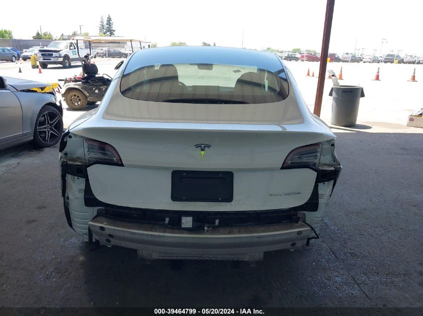 2021 Tesla Model 3 Long Range Dual Motor All-Wheel Drive VIN: 5YJ3E1EB5MF060166 Lot: 39464799