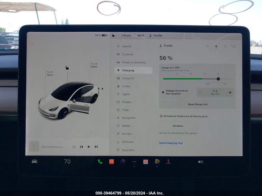 2021 Tesla Model 3 Long Range Dual Motor All-Wheel Drive VIN: 5YJ3E1EB5MF060166 Lot: 39464799