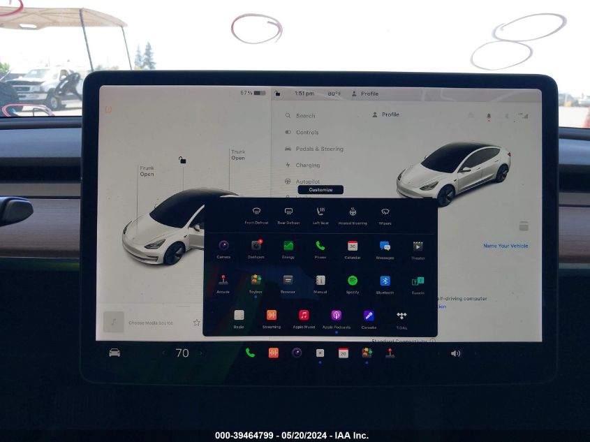 2021 Tesla Model 3 Long Range Dual Motor All-Wheel Drive VIN: 5YJ3E1EB5MF060166 Lot: 39464799