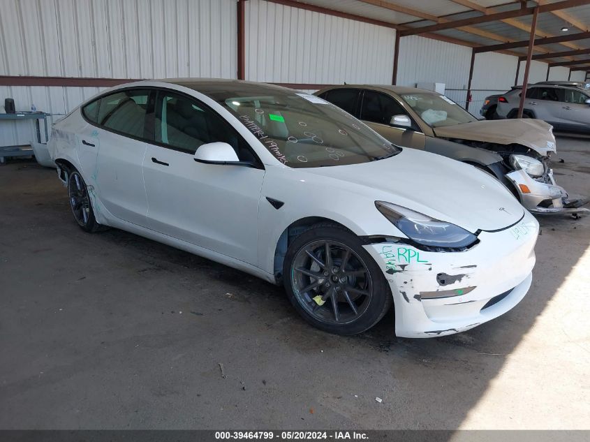 2021 Tesla Model 3 Long Range Dual Motor All-Wheel Drive VIN: 5YJ3E1EB5MF060166 Lot: 39464799