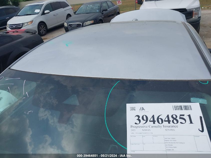 2021 Nissan Sentra Sv Xtronic Cvt VIN: 3N1AB8CV6MY237756 Lot: 39464851