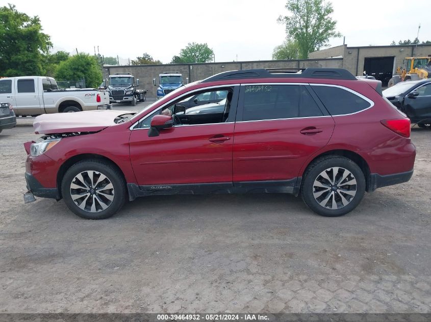 2016 Subaru Outback 2.5I Limited VIN: 4S4BSALC0G3230124 Lot: 39464932