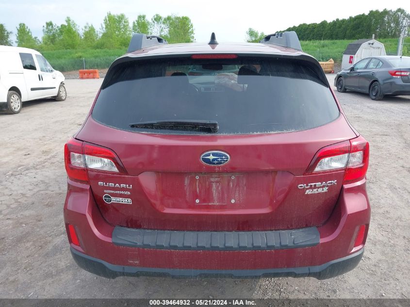 2016 Subaru Outback 2.5I Limited VIN: 4S4BSALC0G3230124 Lot: 39464932