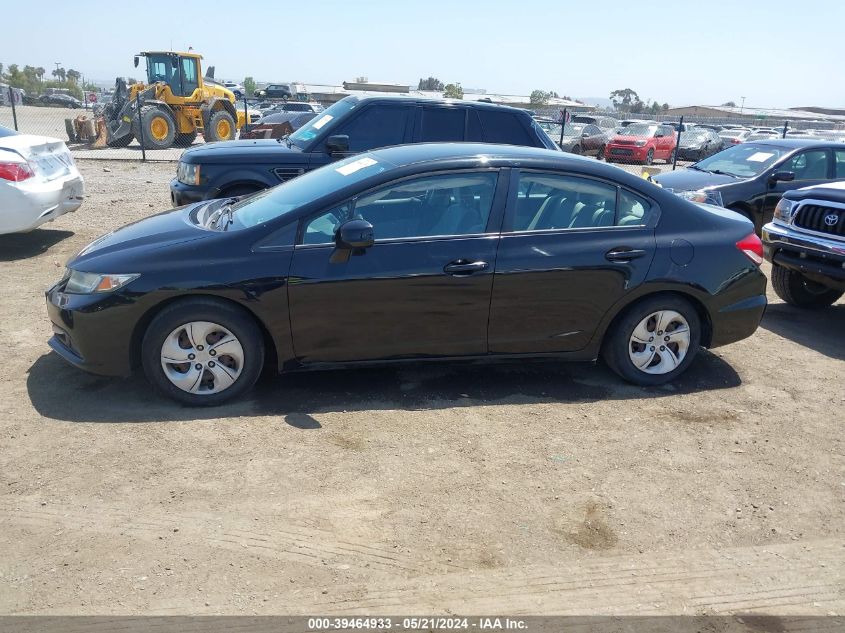 2013 Honda Civic Lx VIN: 19XFB2F55DE244503 Lot: 39464933