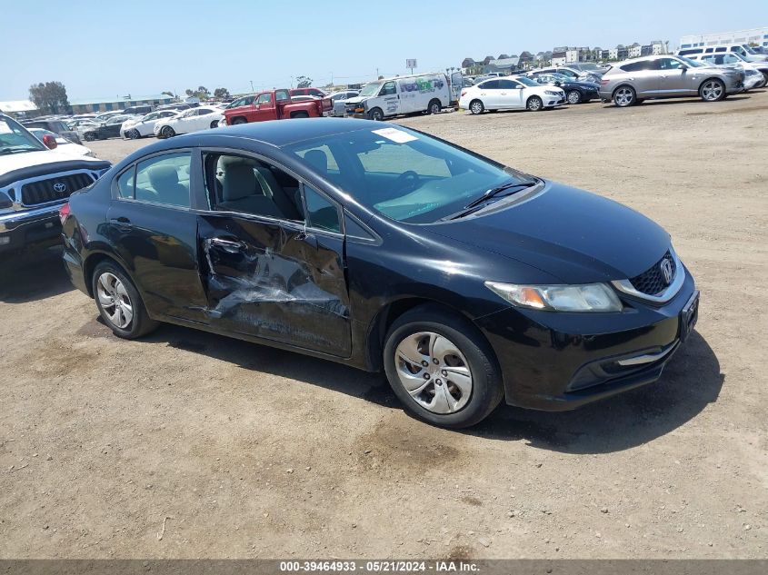 2013 Honda Civic Lx VIN: 19XFB2F55DE244503 Lot: 39464933