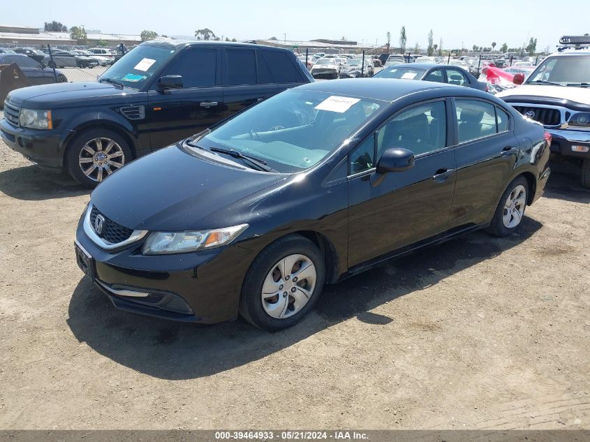 2013 Honda Civic Lx VIN: 19XFB2F55DE244503 Lot: 39464933