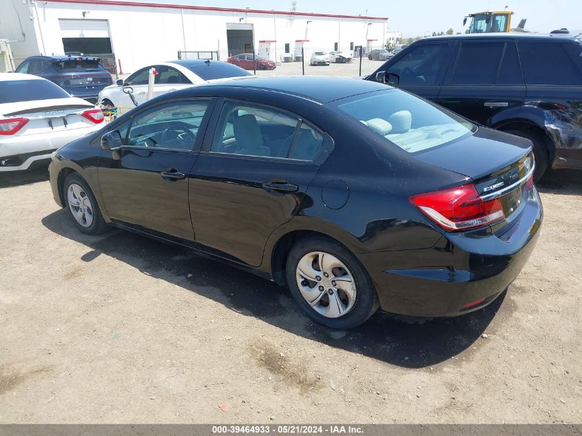 2013 Honda Civic Lx VIN: 19XFB2F55DE244503 Lot: 39464933