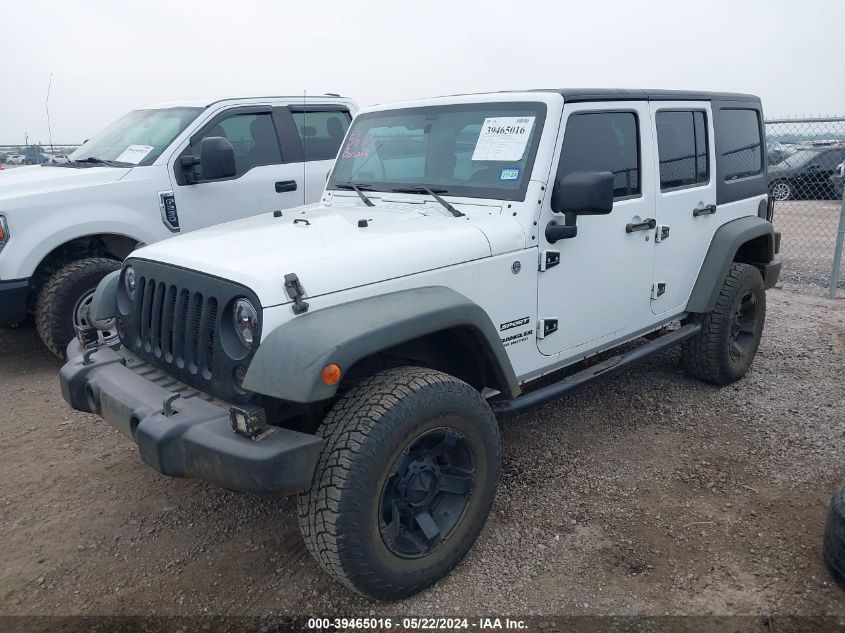 2014 Jeep Wrangler Unlimited Sport VIN: 1C4BJWDG8EL117492 Lot: 39465016