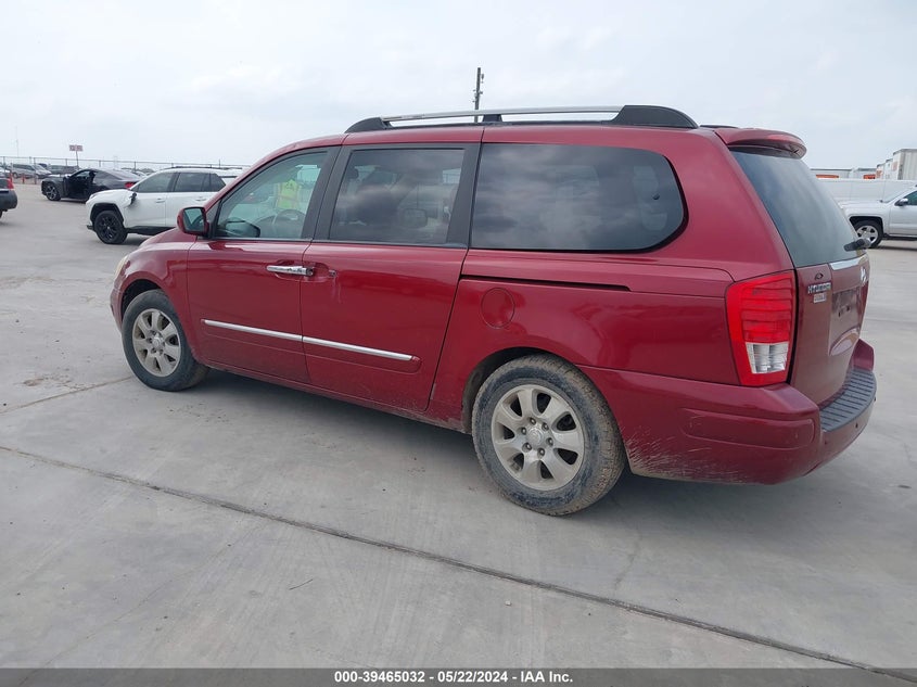 2007 Hyundai Entourage Gls/Limited/Se VIN: KNDMC233176011185 Lot: 39465032