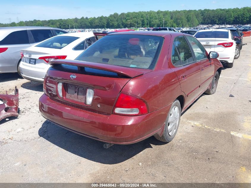 2002 Nissan Sentra Gxe VIN: 3N1CB51D62L687015 Lot: 39465043