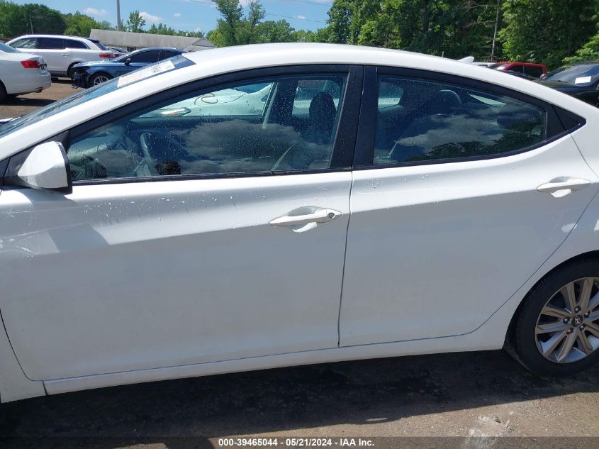 2014 Hyundai Elantra Se VIN: 5NPDH4AEXEH492106 Lot: 39465044